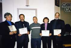 The C.A.W. Aboriginal/Workers of Colour Caucus present a Black History Month display  photo courtesy of Rodney Davis 