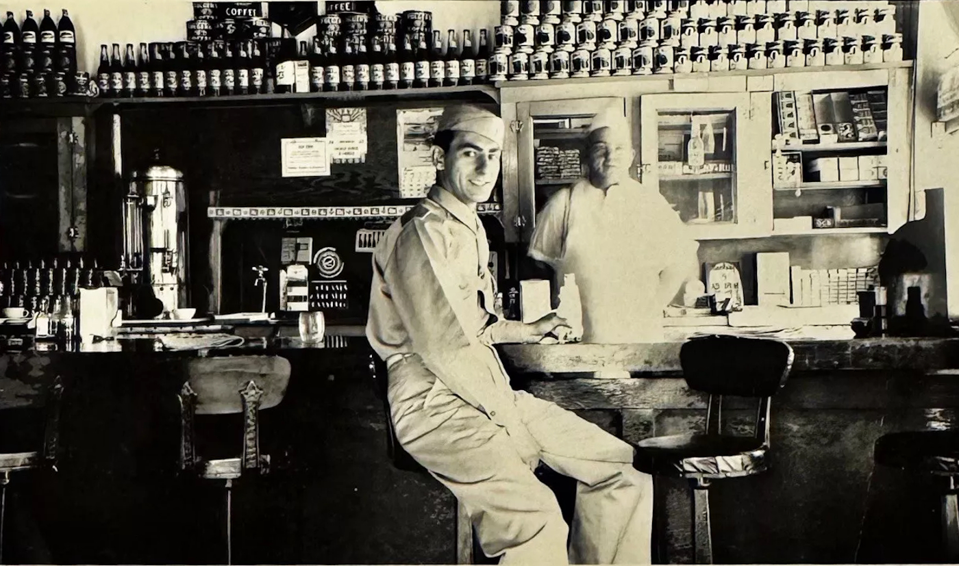 Drug Store Soda Fountain in 1943