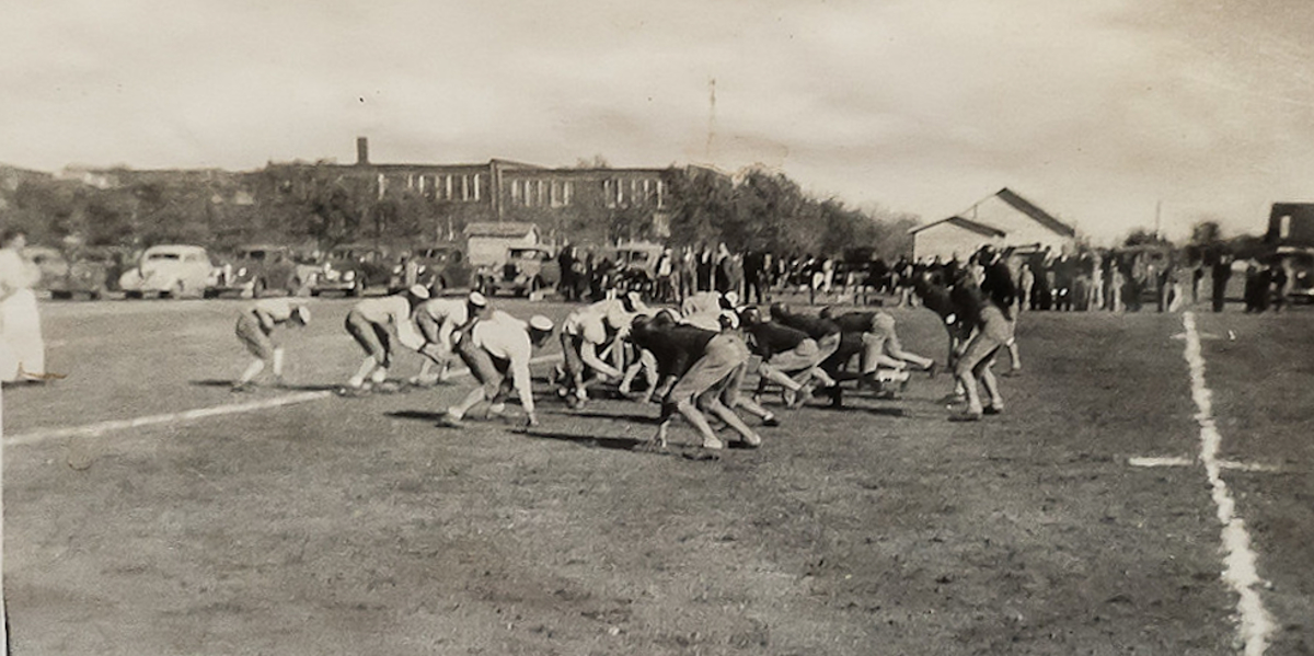 Football Game in Abernathy in 1934